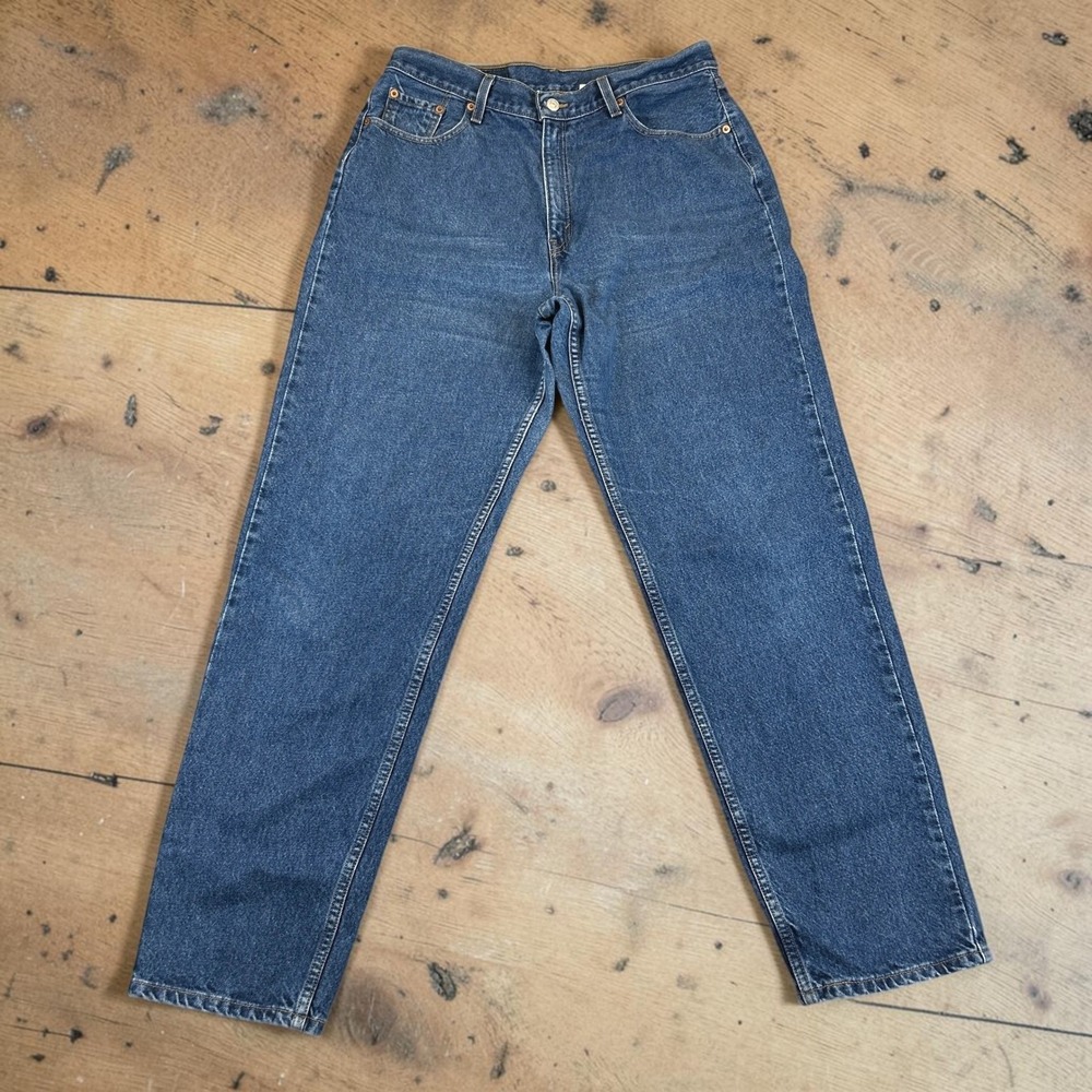 Vintage Levi's 560 Jeans Women 14 MIS L Blue Loose Fit Straight Leg High Rise
